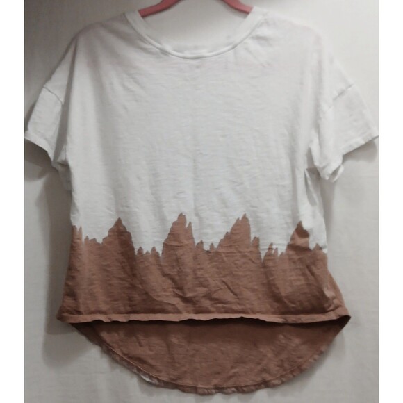 Shyanne "Dibs on the Cowboy" T-Shirt Women's Medium Short Sleeve Brown White EUC - Picture 2 of 5